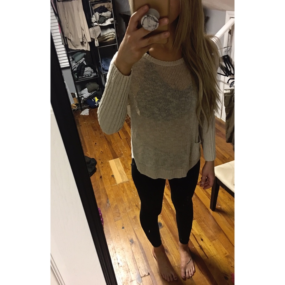 Anthropologie Pocket Sweater